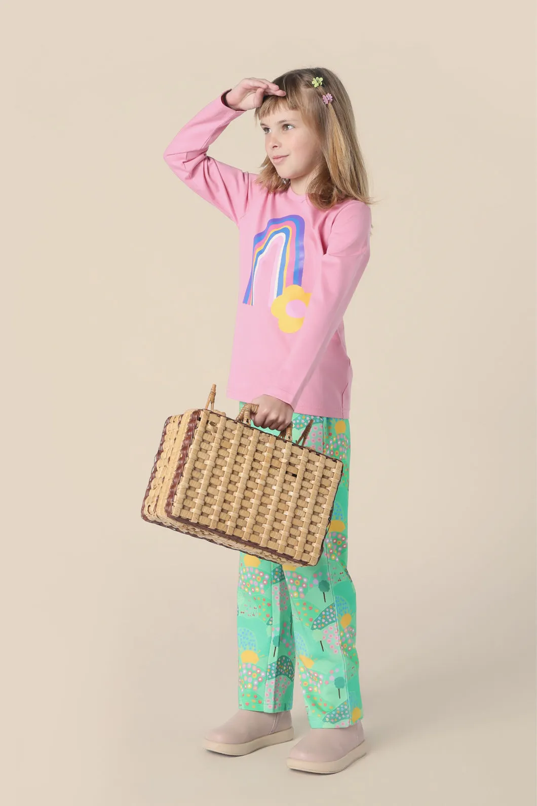 Long Sleeve Rainbow Tee for Kids