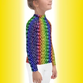 Rainbow Dragon Scale Kids' Rash Guard