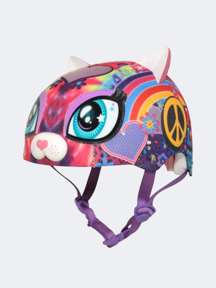 Raskulz Peace Love Kitty Kids Biking Protection Multicolor