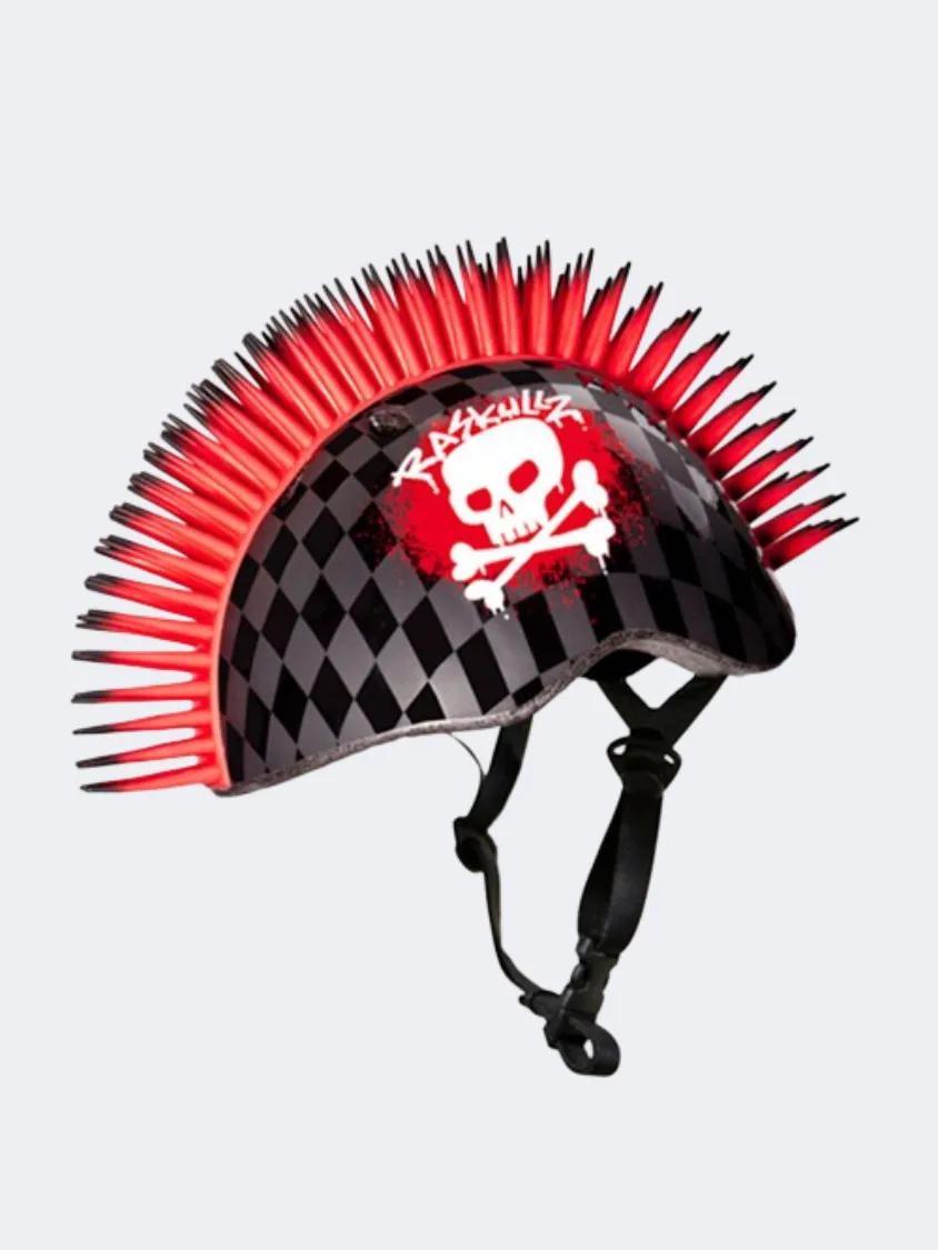 Raskulz Skull Hawk Kids Biking Protection Black/Red/Grey