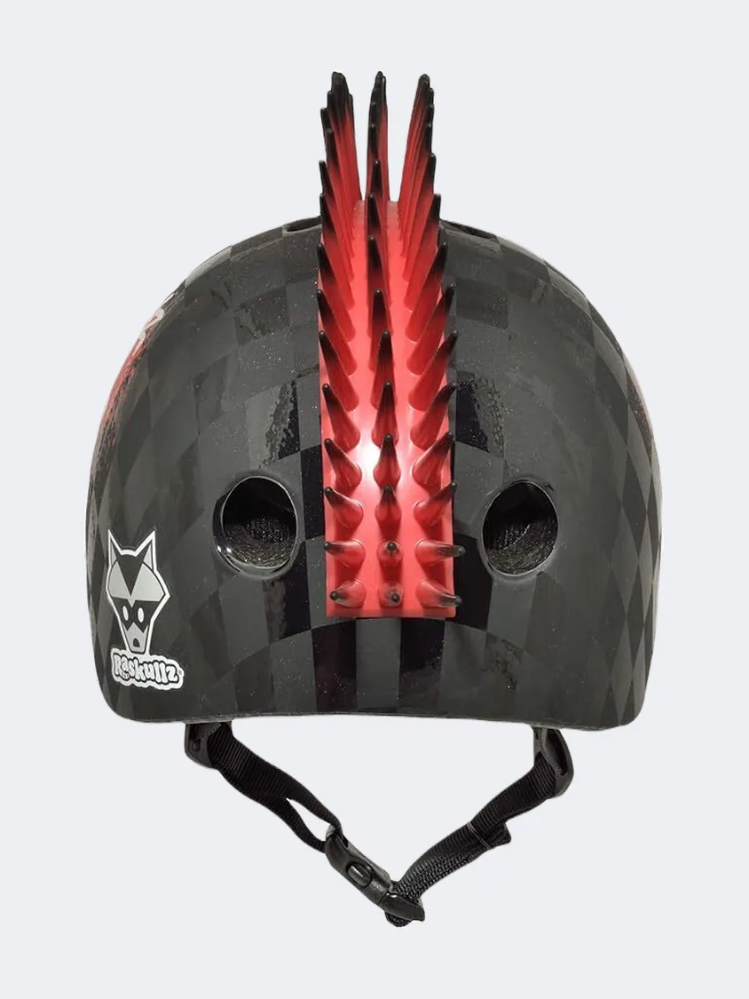 Raskulz Skull Hawk Kids Biking Protection Black/Red/Grey