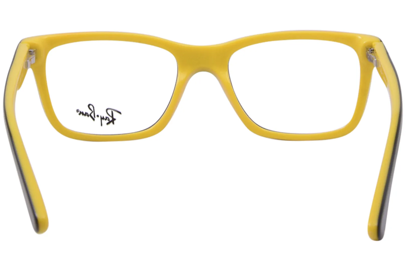 Ray Ban RB1536 3660 Eyeglasses Youth Kids Top Black/Yellow Full Rim 48-16-130