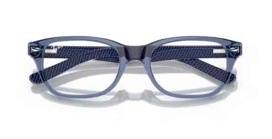 Ray Ban RB1555 3977 Eyeglasses Youth Kids Spider-Man Transparent Blue 48-16-130