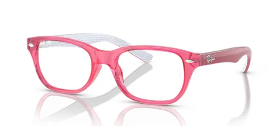 Ray Ban RB1555 3978 Eyeglasses Youth Kids Spider-Man Transparent Pink 48-16-130