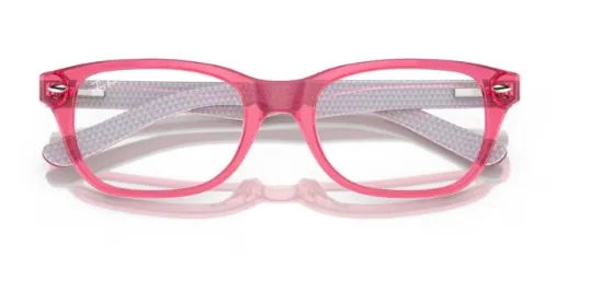 Ray Ban RB1555 3978 Eyeglasses Youth Kids Spider-Man Transparent Pink 48-16-130