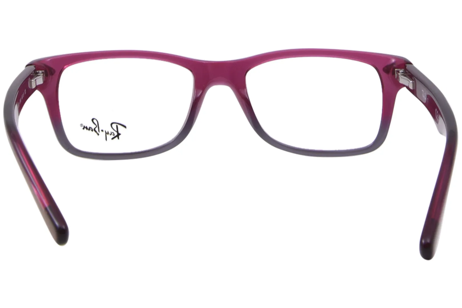 Ray Ban RY1531 3648 Eyeglasses Youth Kids Fuxia Gradient/Grey Full Rim 46-16-125