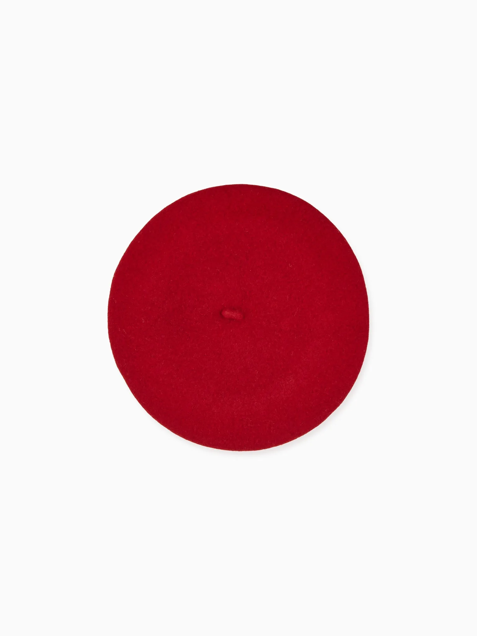 Red Kids Wool Beret