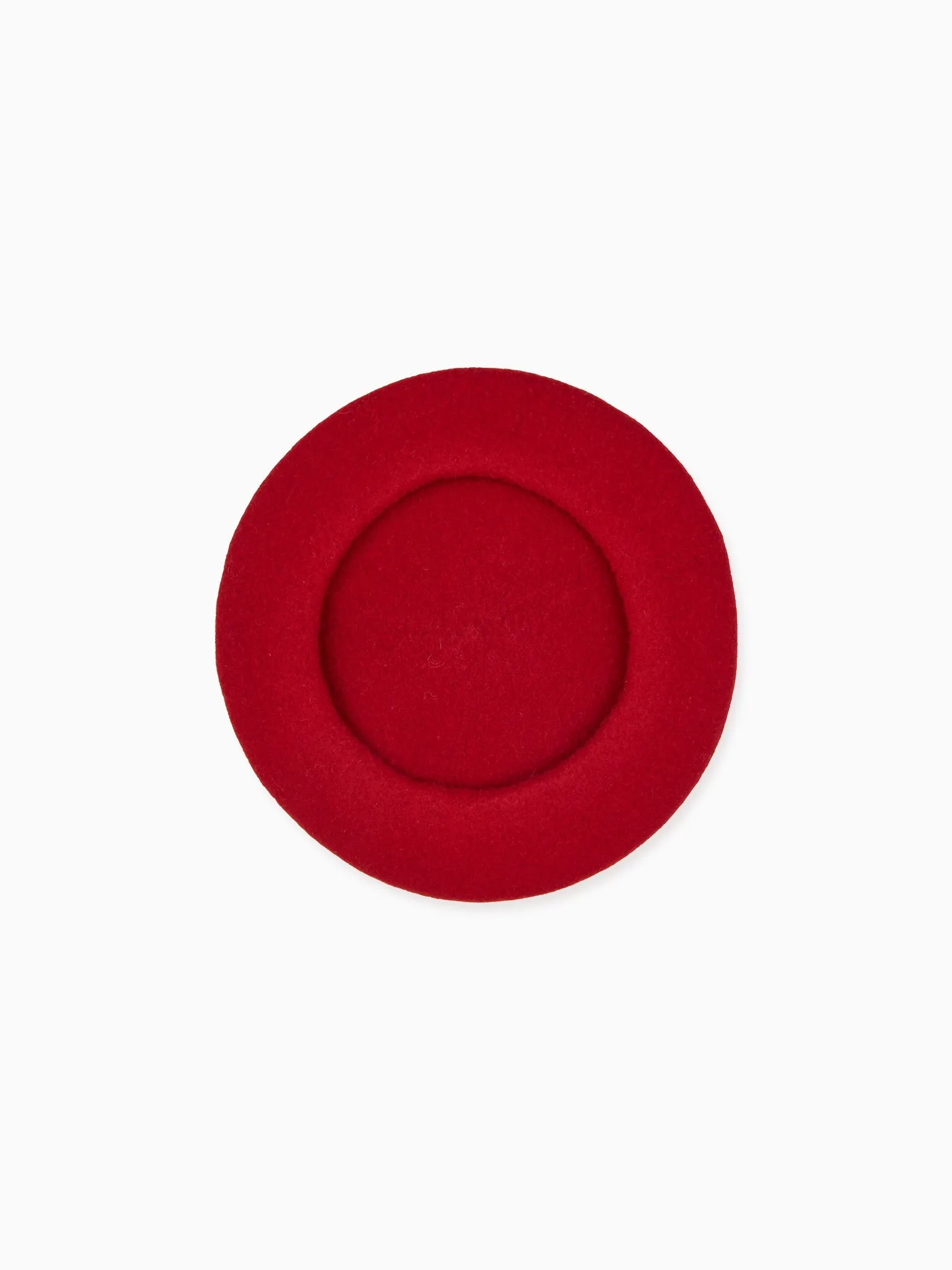 Red Kids Wool Beret