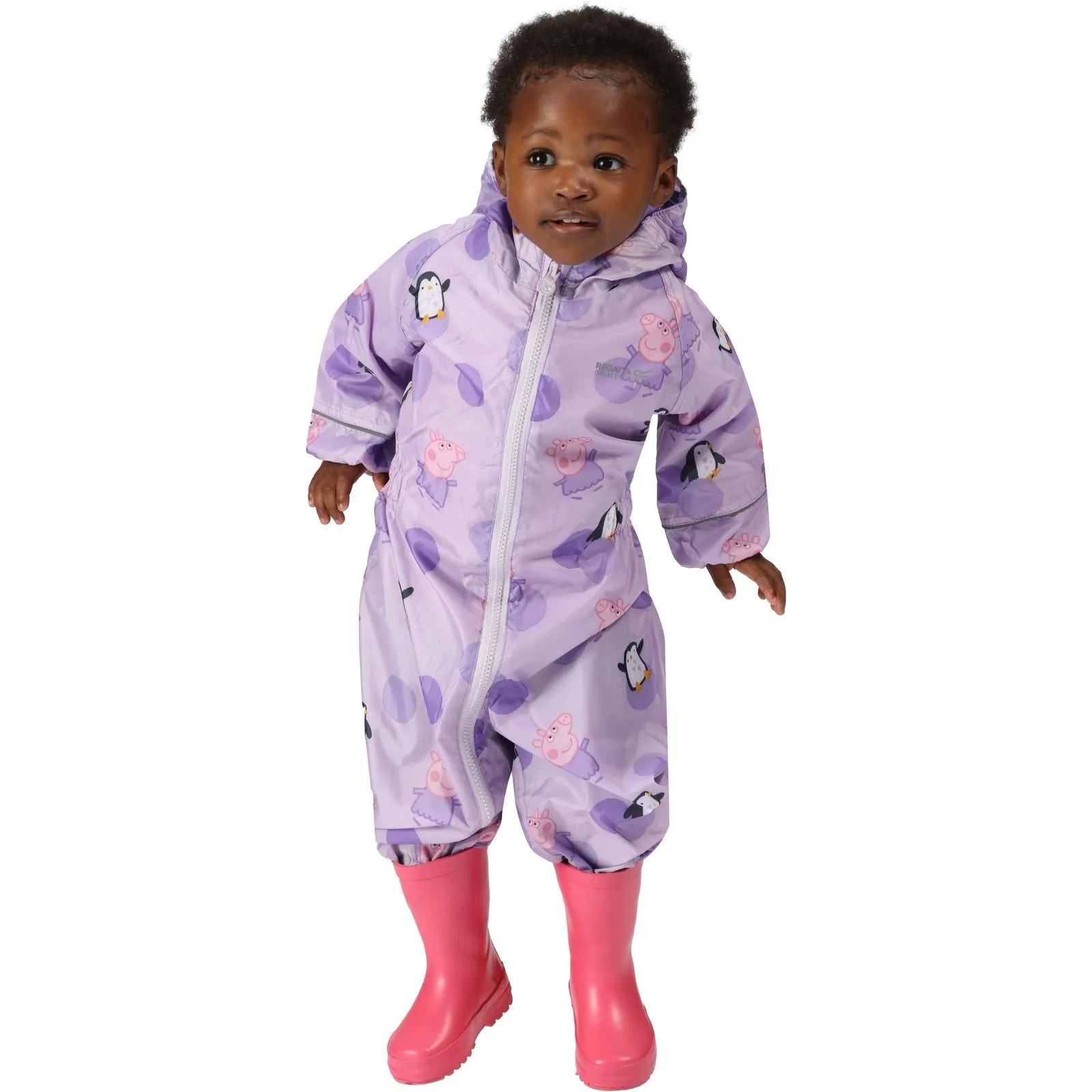 Regatta Kids Peppa Pig Pobble Print Waterproof Puddle Suit