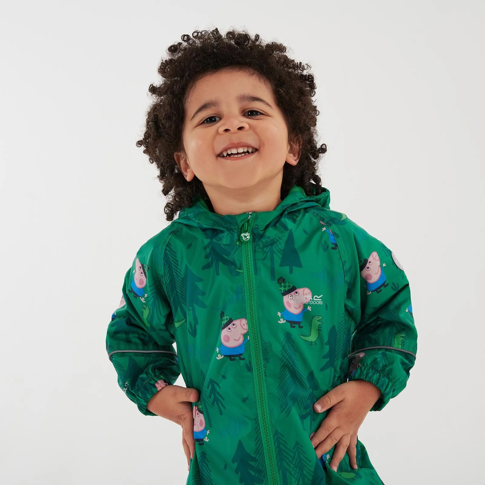 Regatta Kids Peppa Pig Pobble Print Waterproof Puddle Suit