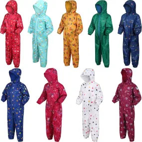 Regatta Kids Peppa Pig Pobble Print Waterproof Puddle Suit