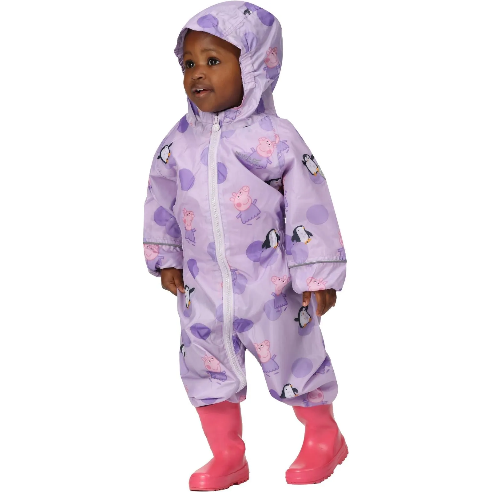 Regatta Kids Peppa Pig Pobble Print Waterproof Puddle Suit