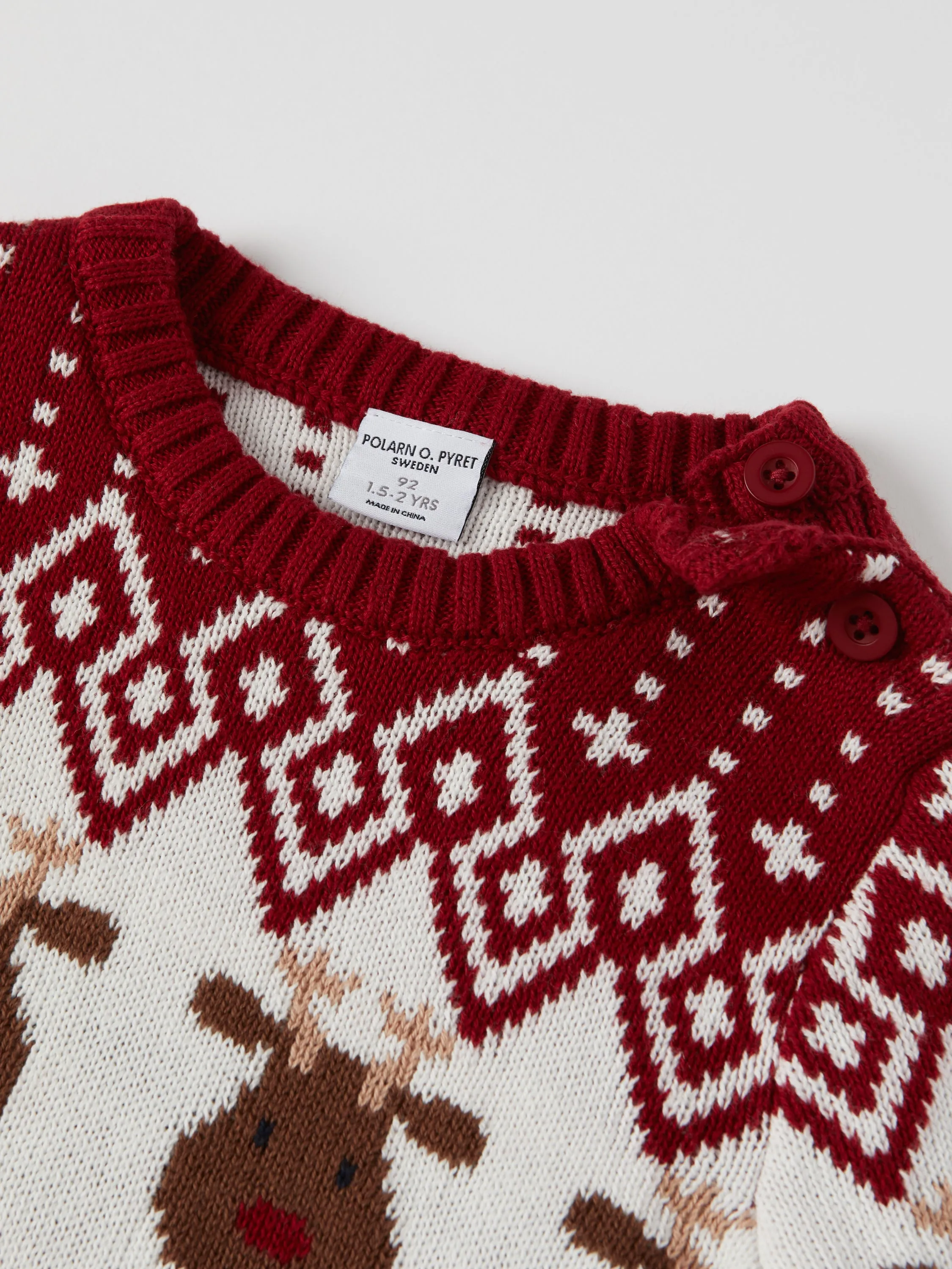 Reindeer Fairisle Kids Jumper