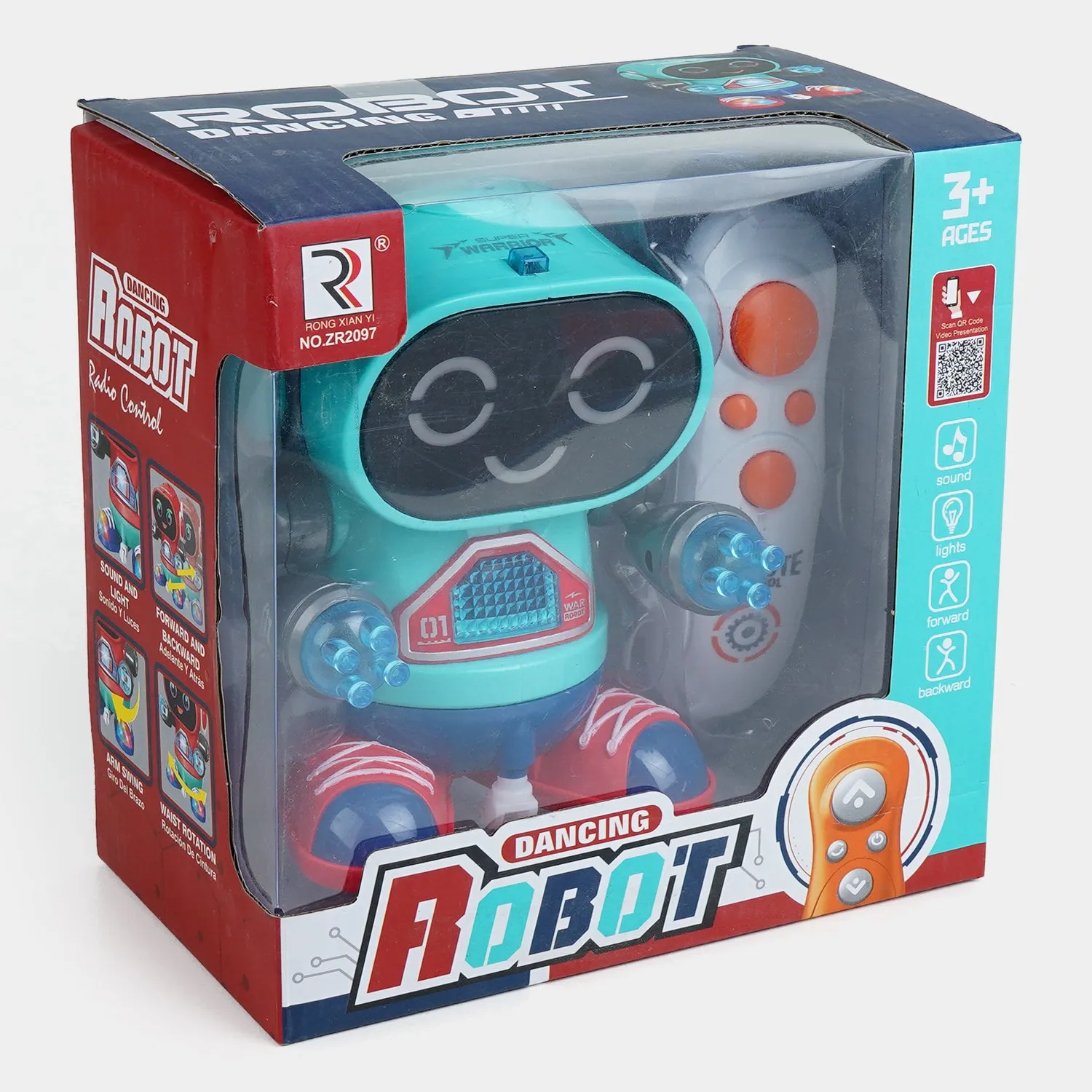 Fun Robot With Remote Control, Light & Music for Kids