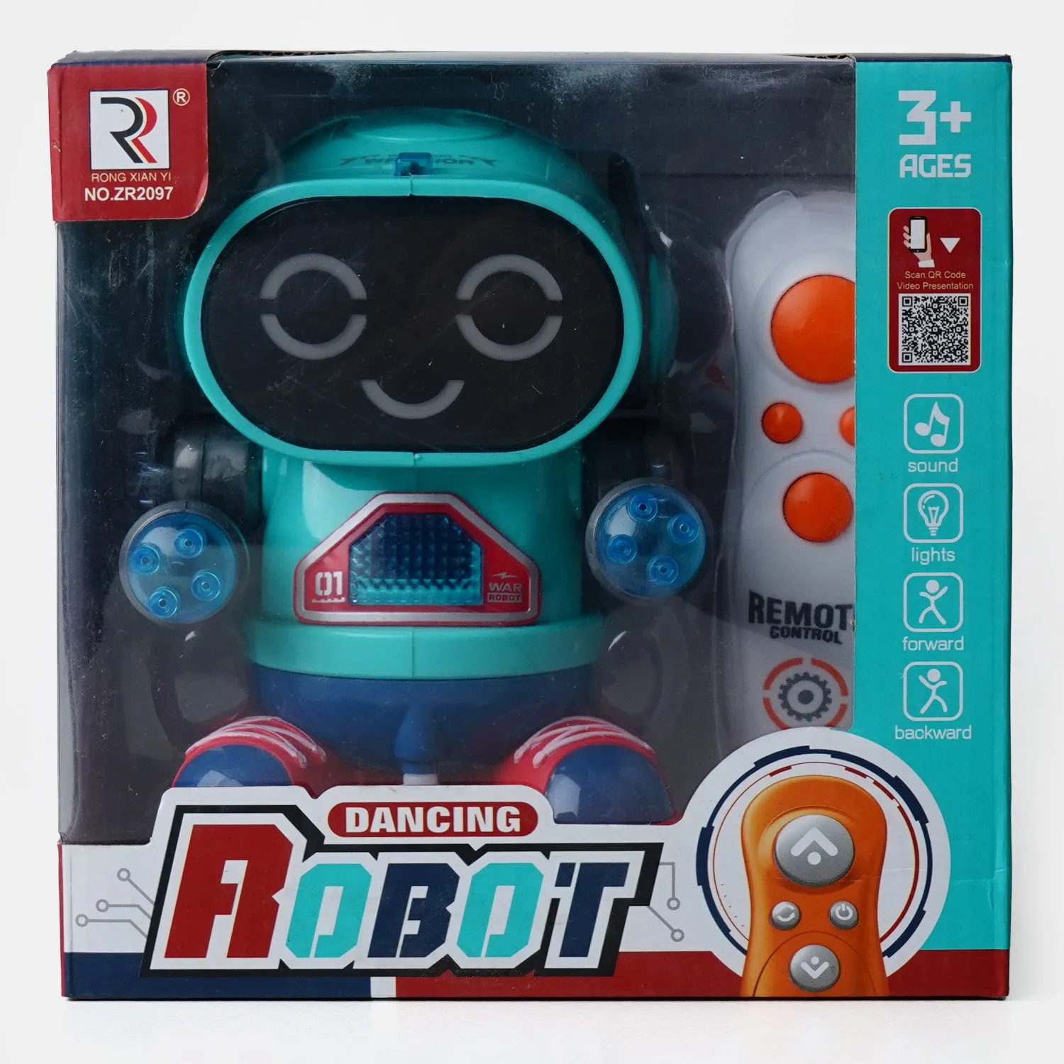 Fun Robot With Remote Control, Light & Music for Kids