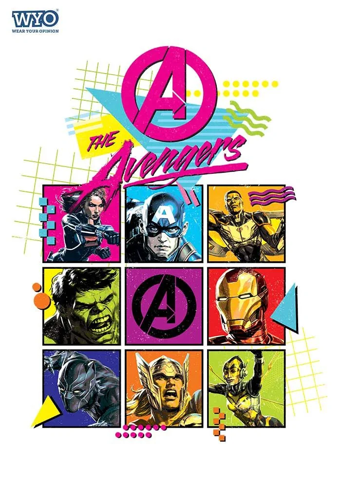 Retro Avengers Kids T-Shirt