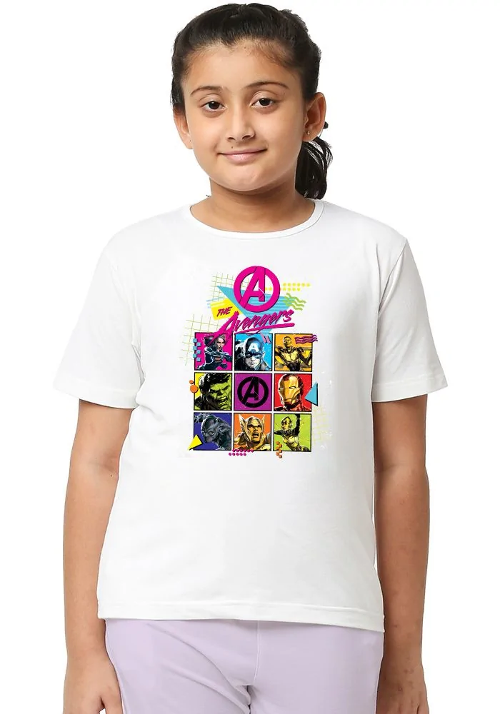 Retro Avengers Sr Kids T-Shirt