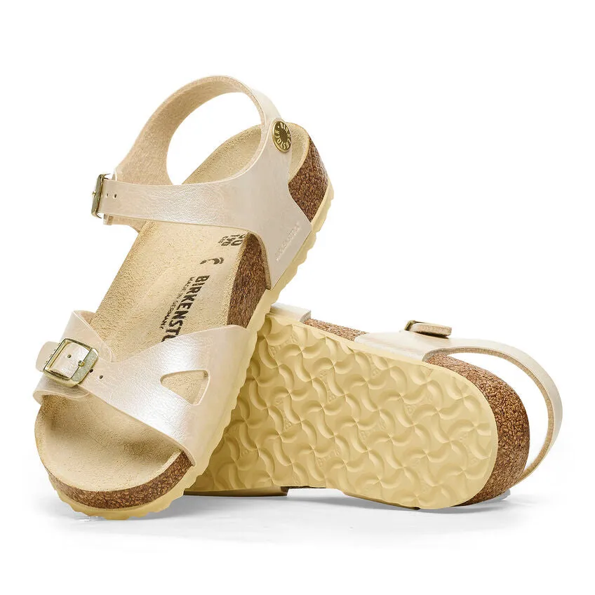 Kids' Graceful White Birko-Flor Sandals - Rio Brand