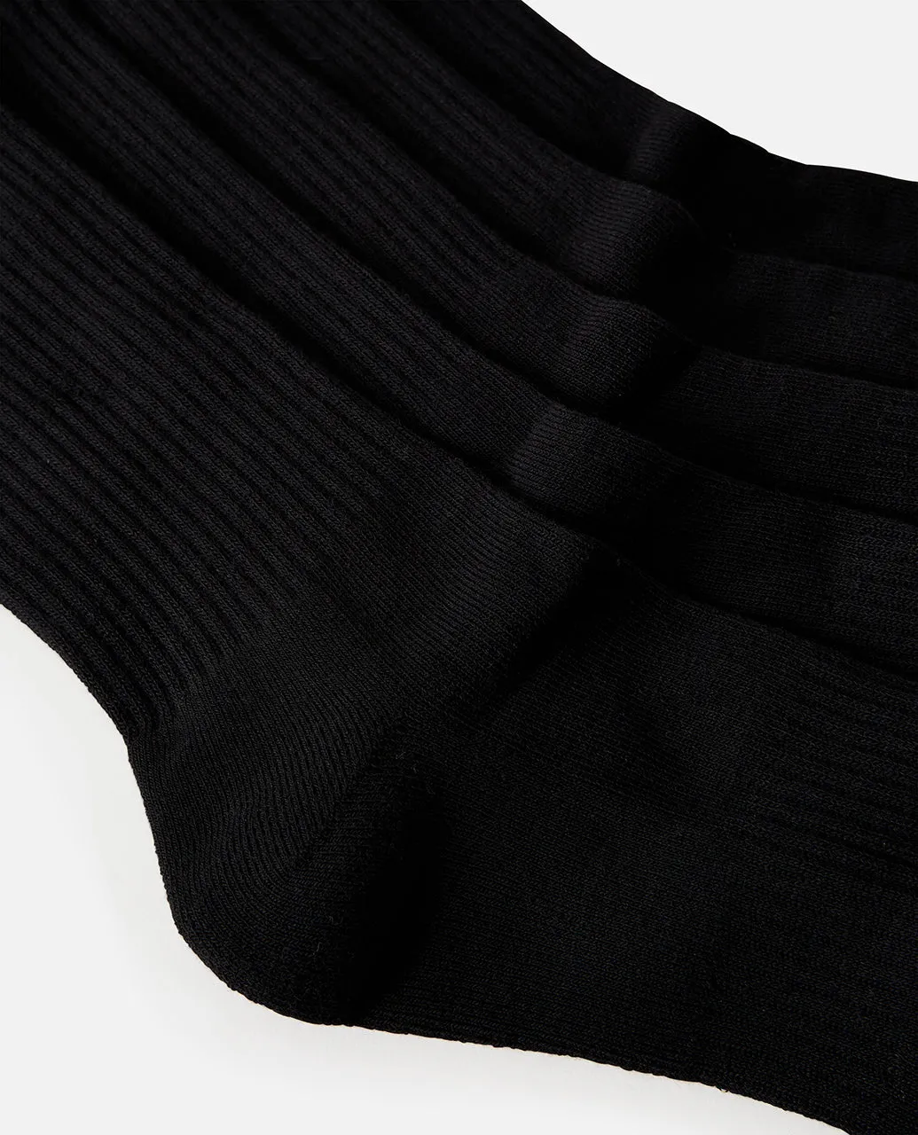 Rip Curl Kids Brand Fleece 5 Pack Crew Socks - Black