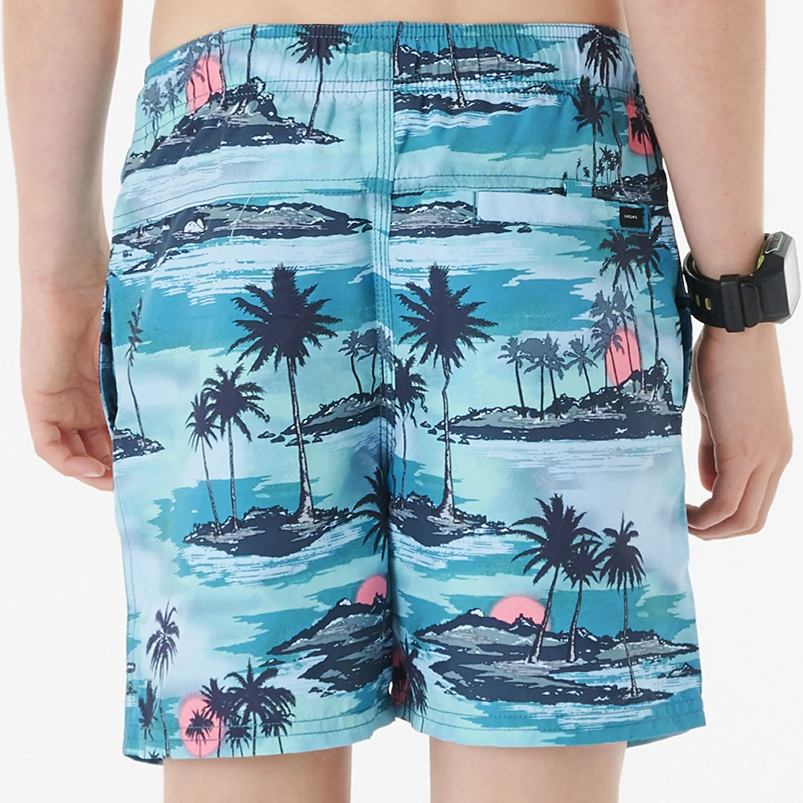 Rip Curl Kids Dreamers Volley Surf Beach Swimming Boardshorts - Med Blue