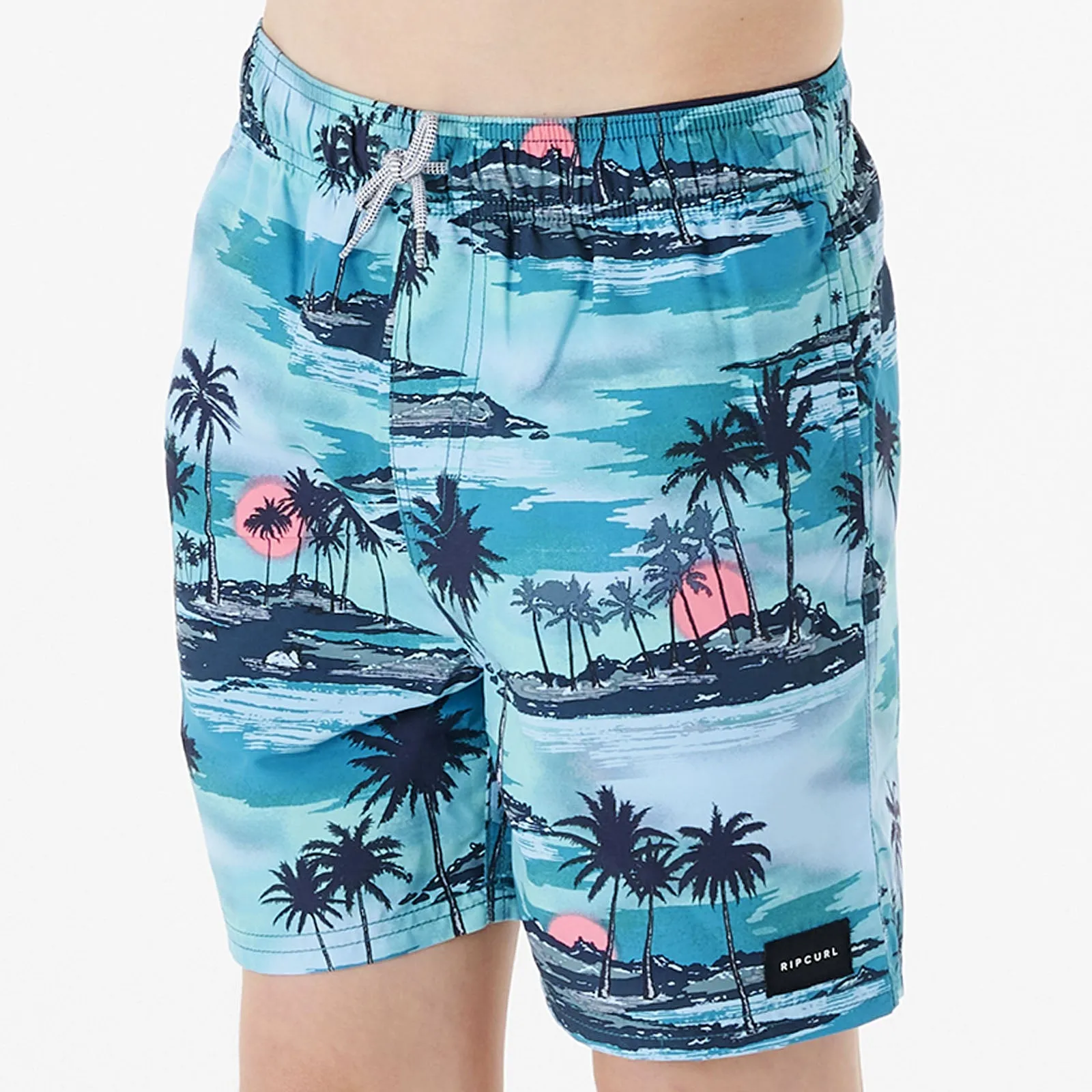 Rip Curl Kids Dreamers Volley Surf Beach Swimming Boardshorts - Med Blue