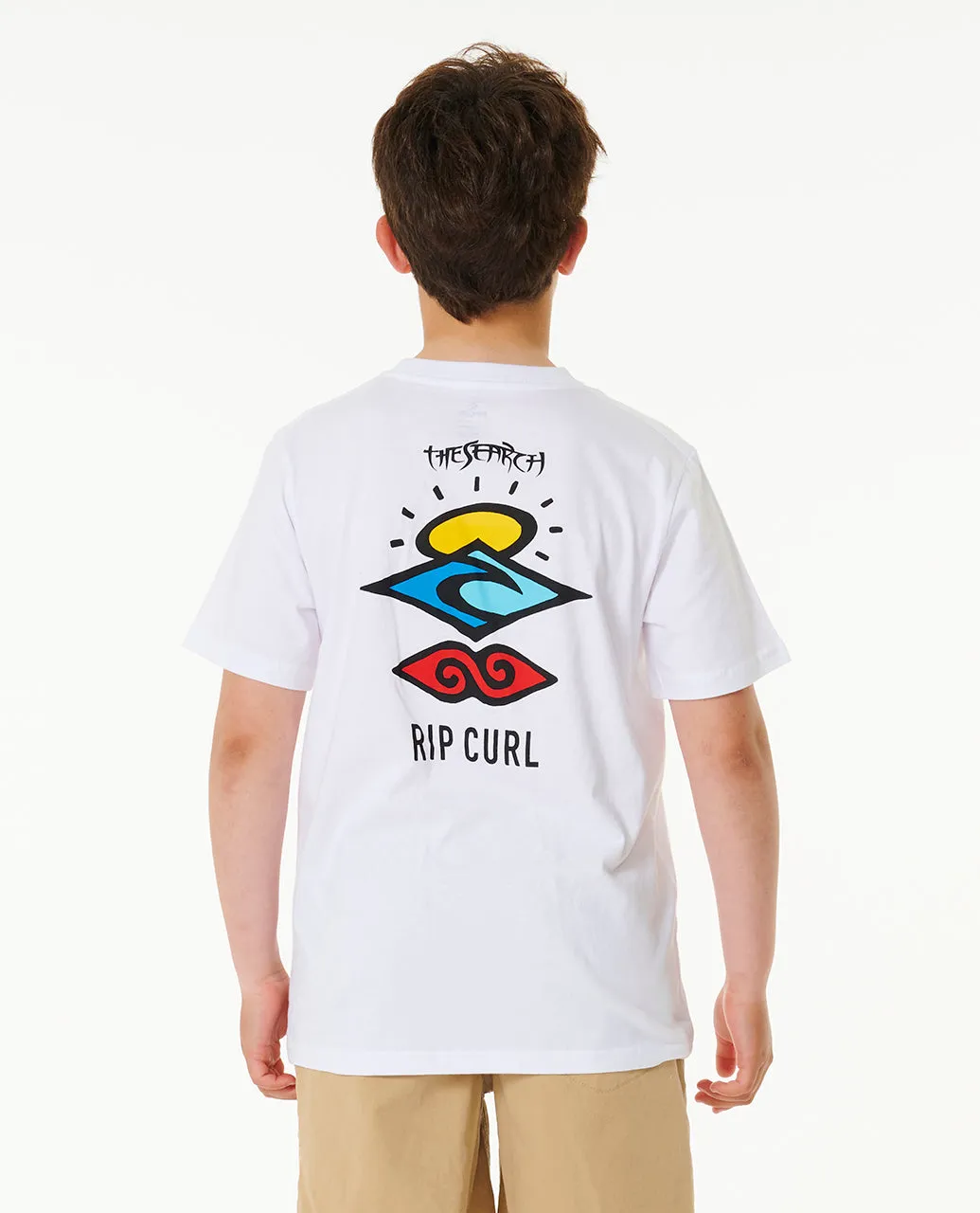 Rip Curl Kids Search Icon Short Sleeve Crew Neck T-Shirt