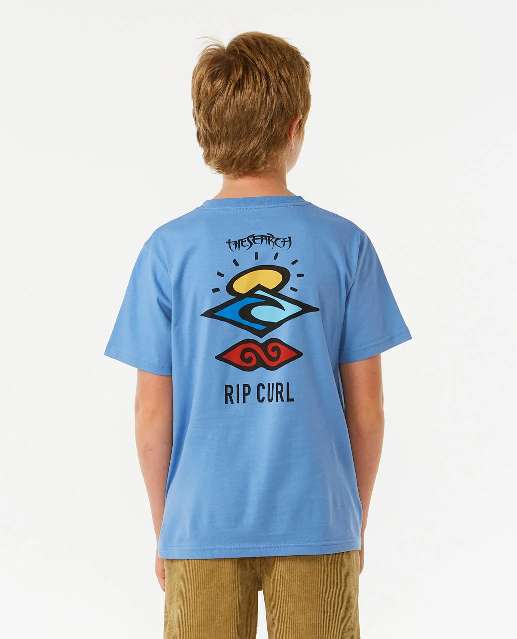 Rip Curl Kids Search Icon Short Sleeve Crew Neck T-Shirt