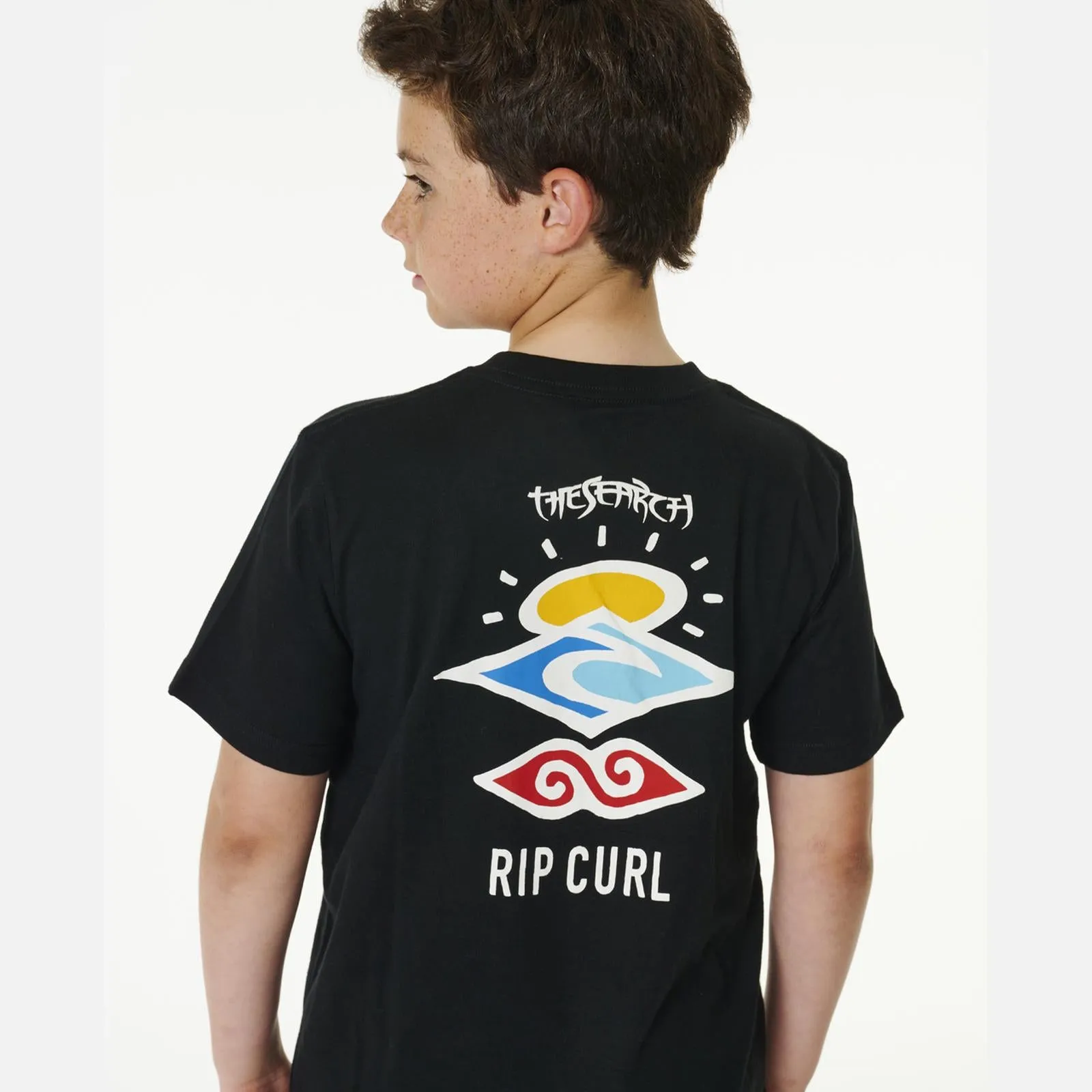 Rip Curl Kids Search Icon Short Sleeve Crew Neck T-Shirt