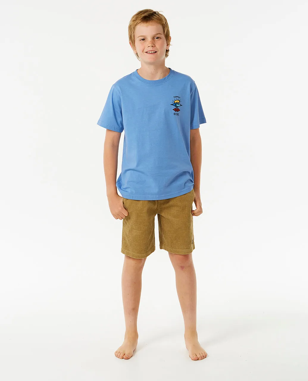 Rip Curl Kids Search Icon Short Sleeve Crew Neck T-Shirt