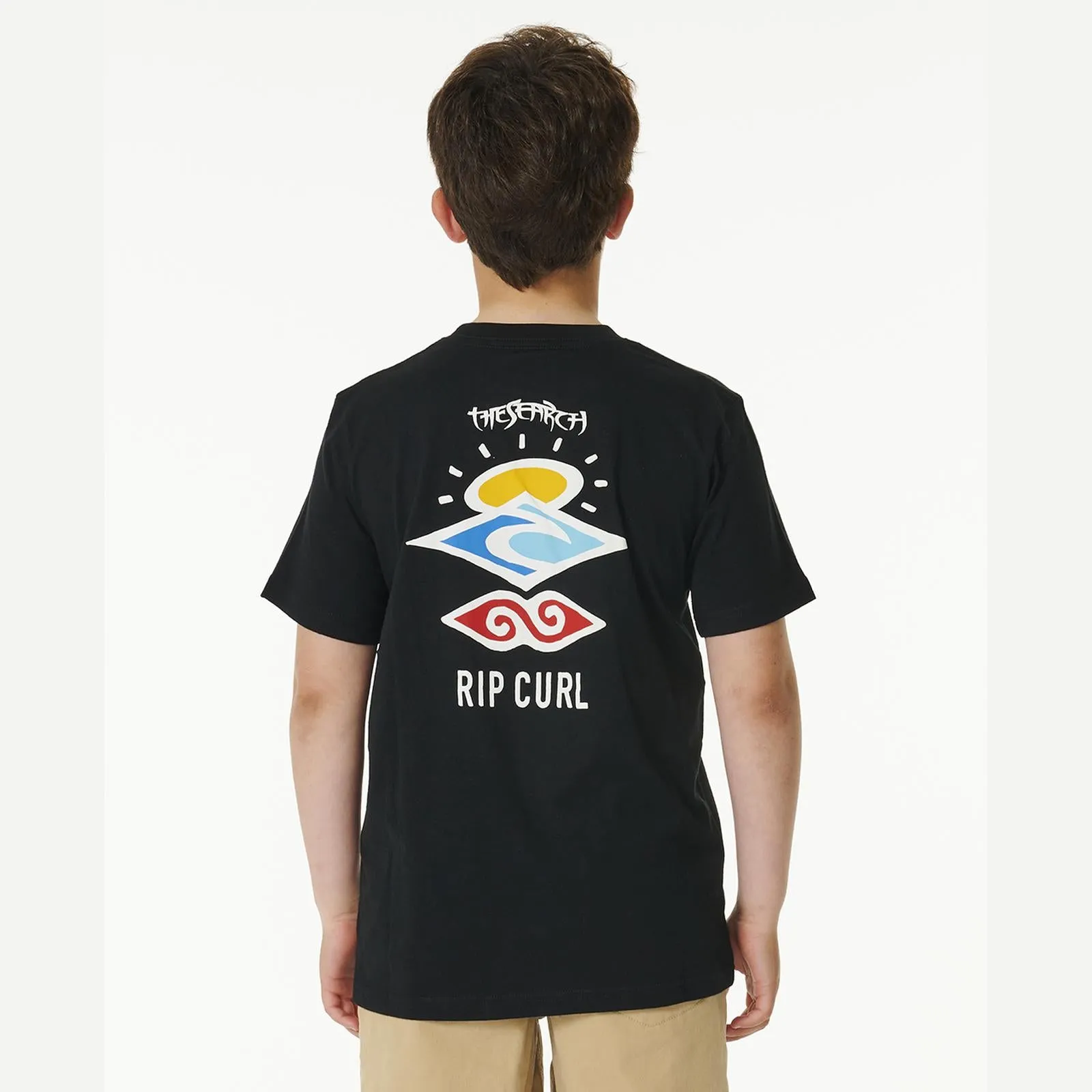 Rip Curl Kids Search Icon Short Sleeve Crew Neck T-Shirt