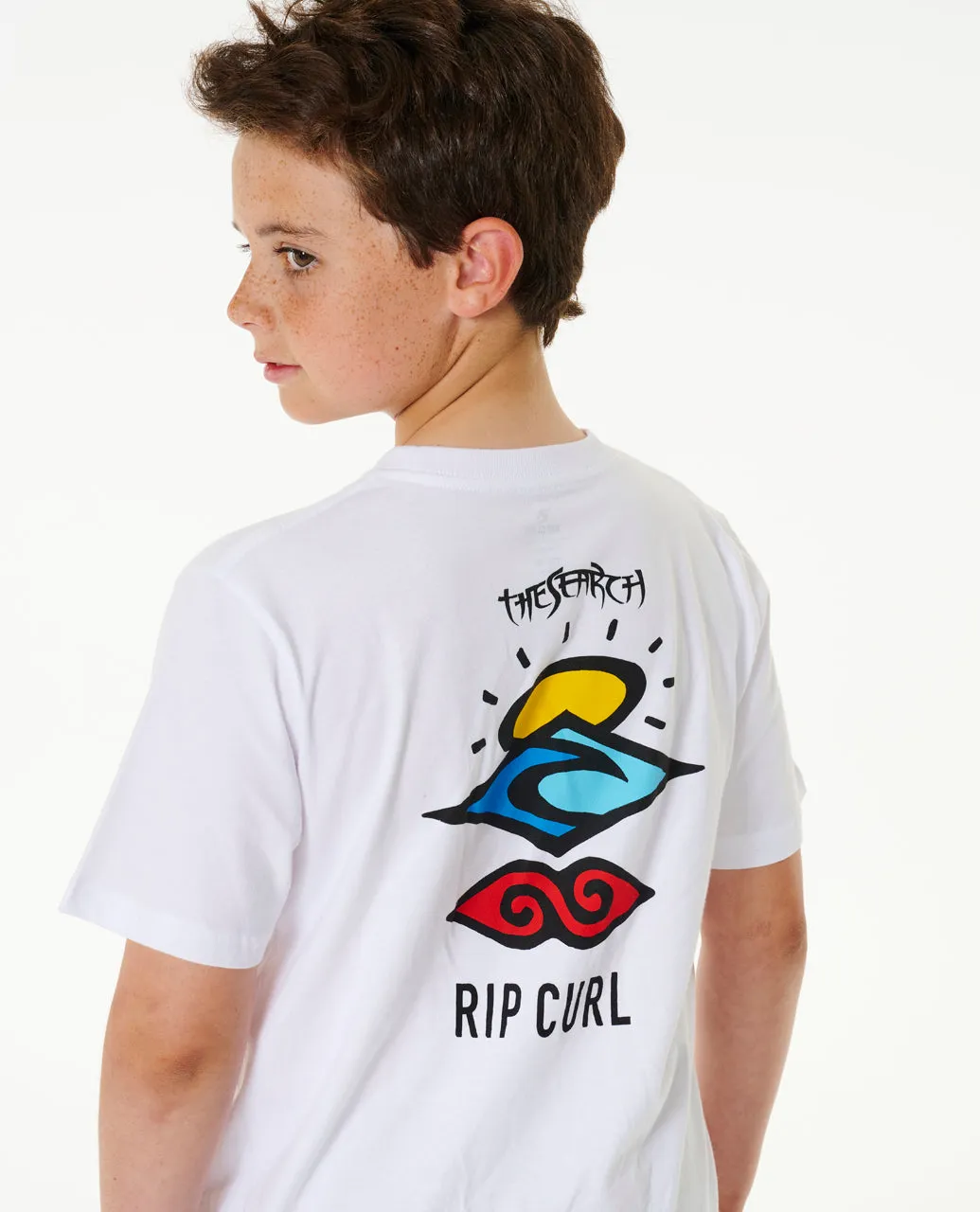 Rip Curl Kids Search Icon Short Sleeve Crew Neck T-Shirt