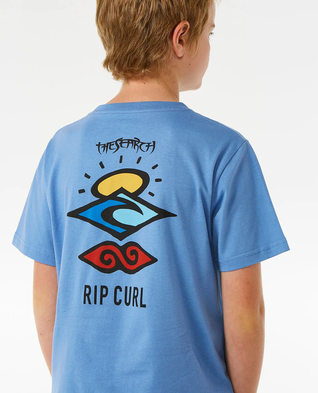 Rip Curl Kids Search Icon Short Sleeve Crew Neck T-Shirt