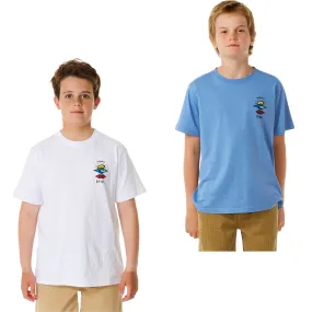 Rip Curl Kids Search Icon Short Sleeve Crew Neck T-Shirt