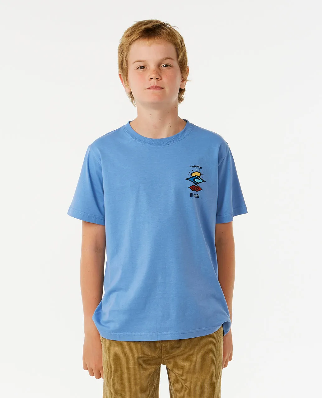 Rip Curl Kids Search Icon Short Sleeve Crew Neck T-Shirt