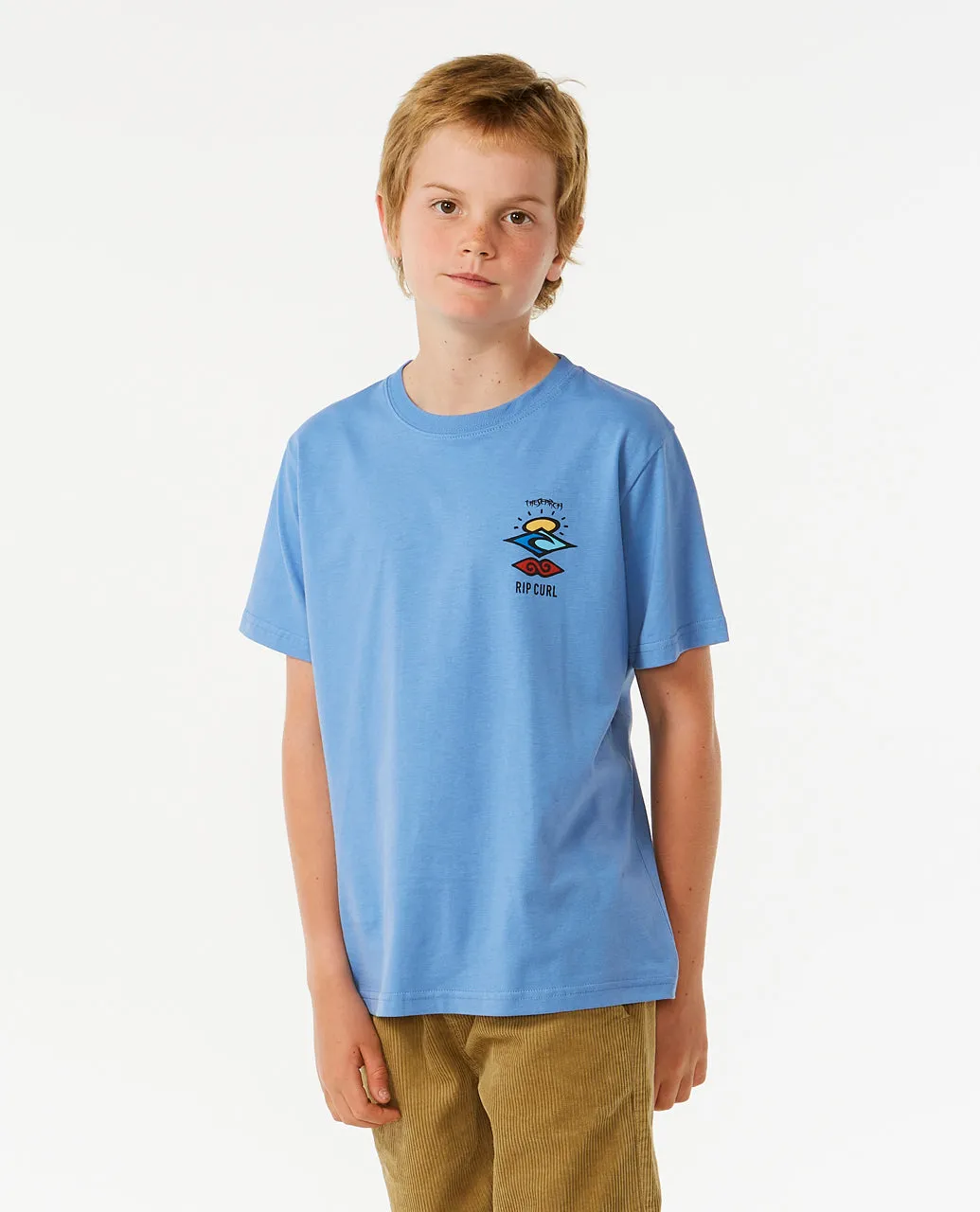 Rip Curl Kids Search Icon Short Sleeve Crew Neck T-Shirt