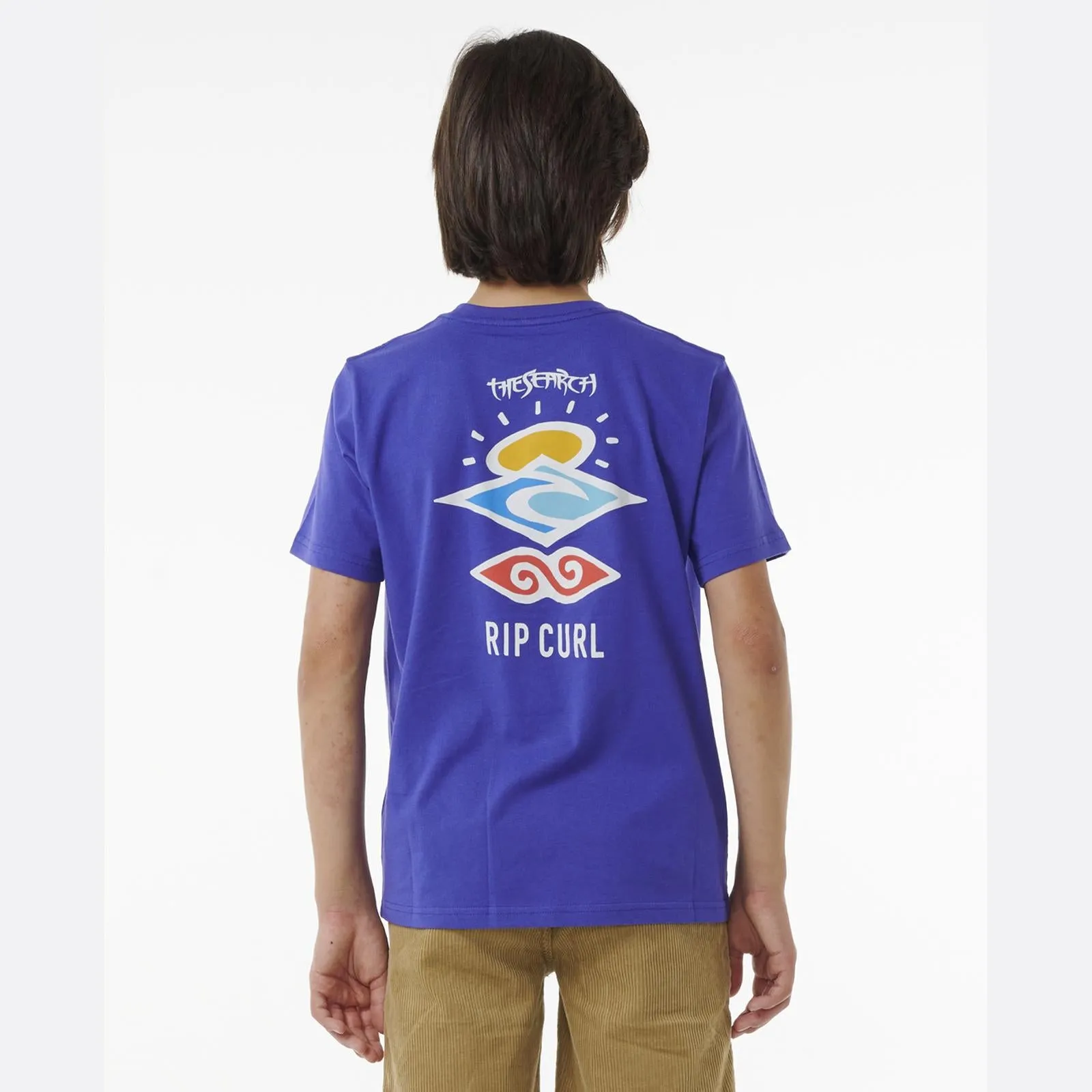 Rip Curl Kids Search Icon Short Sleeve Crew Neck T-Shirt