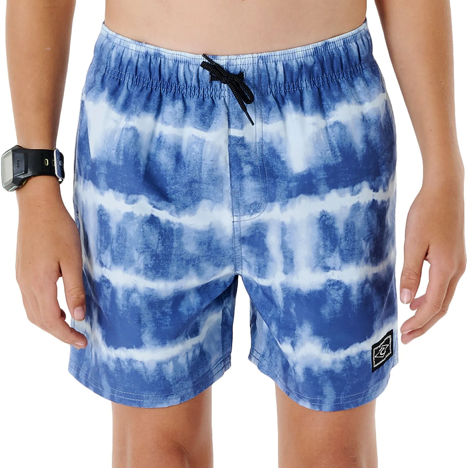 Rip Curl Kids Tube Heads Dye Volley Swimming Boardshorts - Dusty Blue