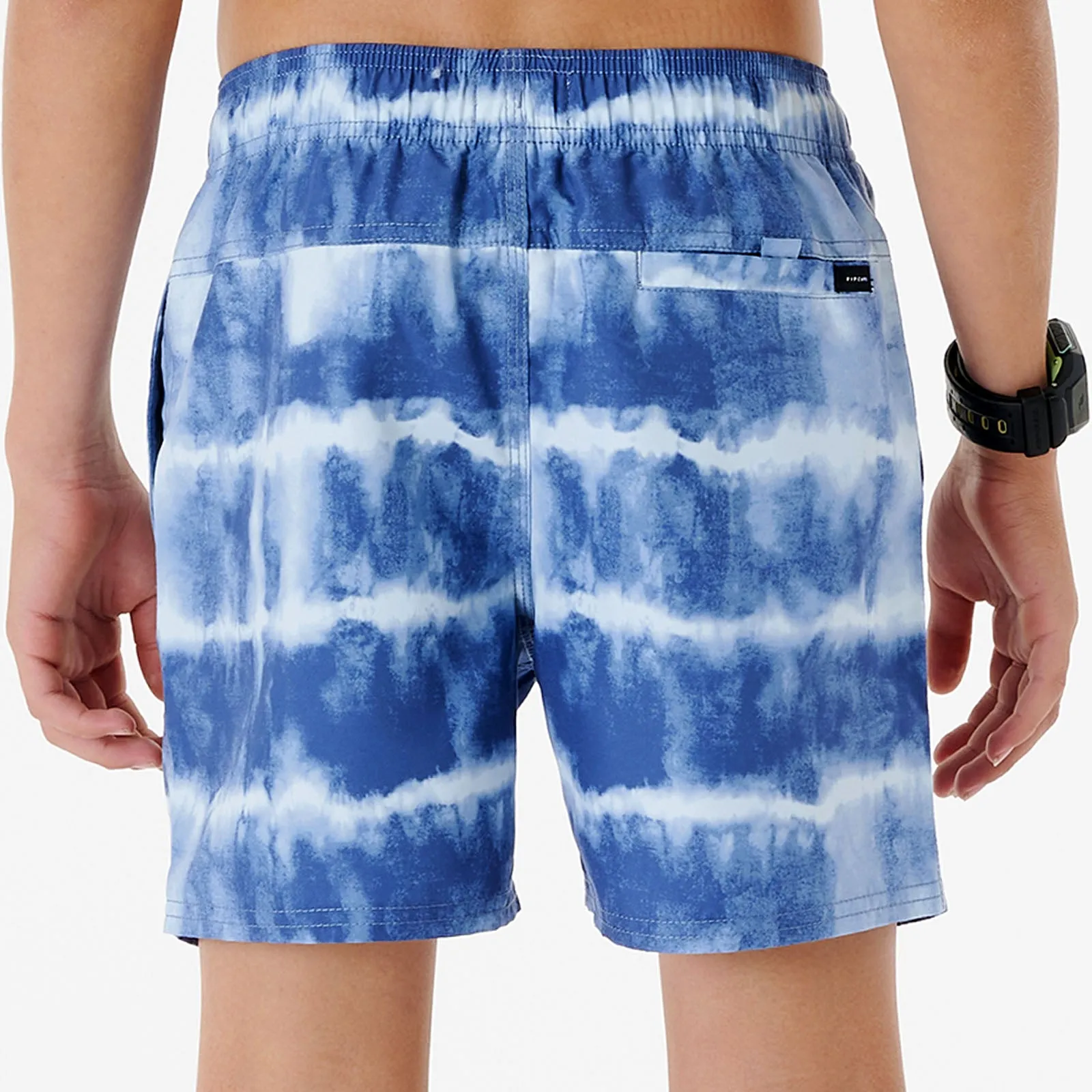 Rip Curl Kids Tube Heads Dye Volley Swimming Boardshorts - Dusty Blue