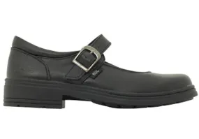 ROC Lara Junior Younger Girls/Kids Black School Shoes