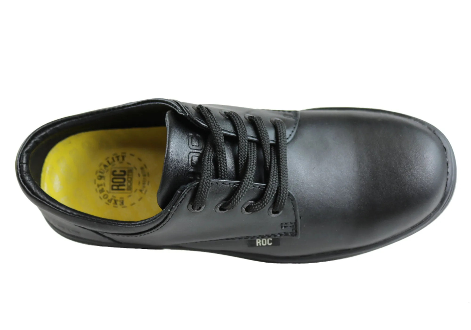 ROC Larrikin Junior Kids Leather School Shoes