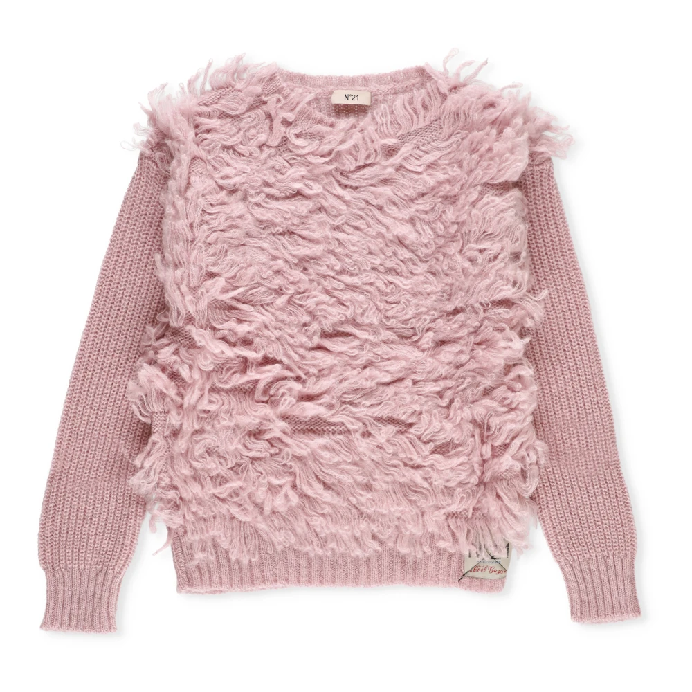 Rosa Kids Pink Sweater with Loop Pile Detail