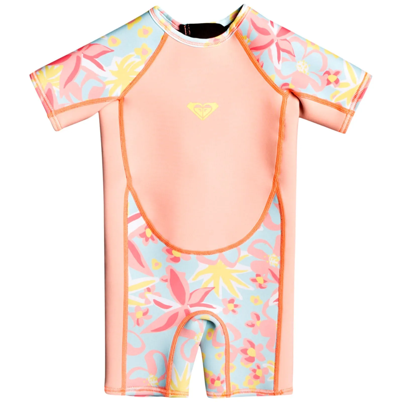 Roxy Kids 1.5mm Swell Series Short Sleeve Back Zip Springsuit - Tanager