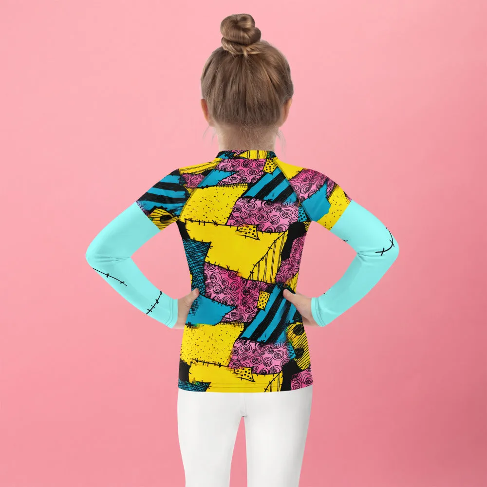 Sally Stitches Kids' Rash Guard