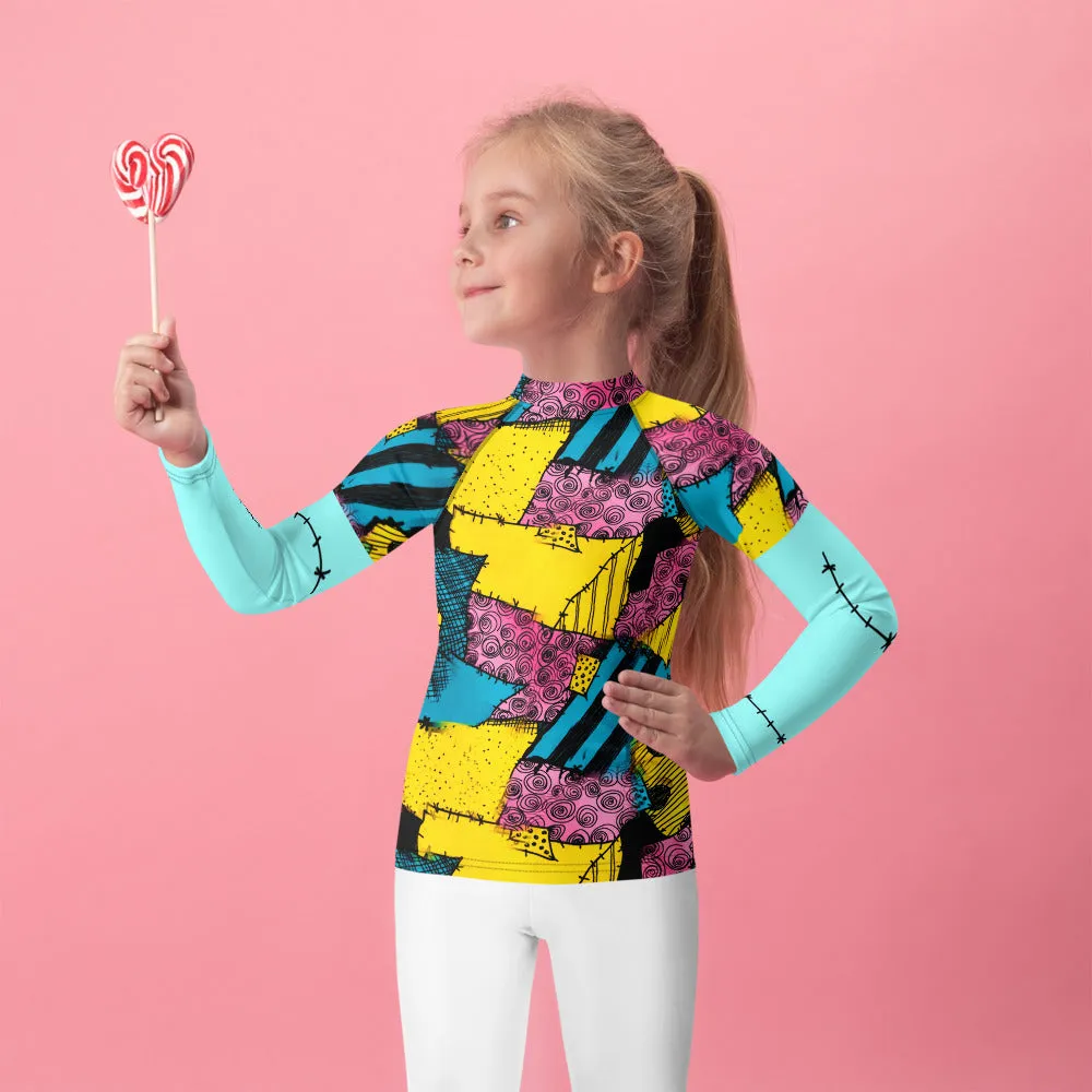 Sally Stitches Kids' Rash Guard