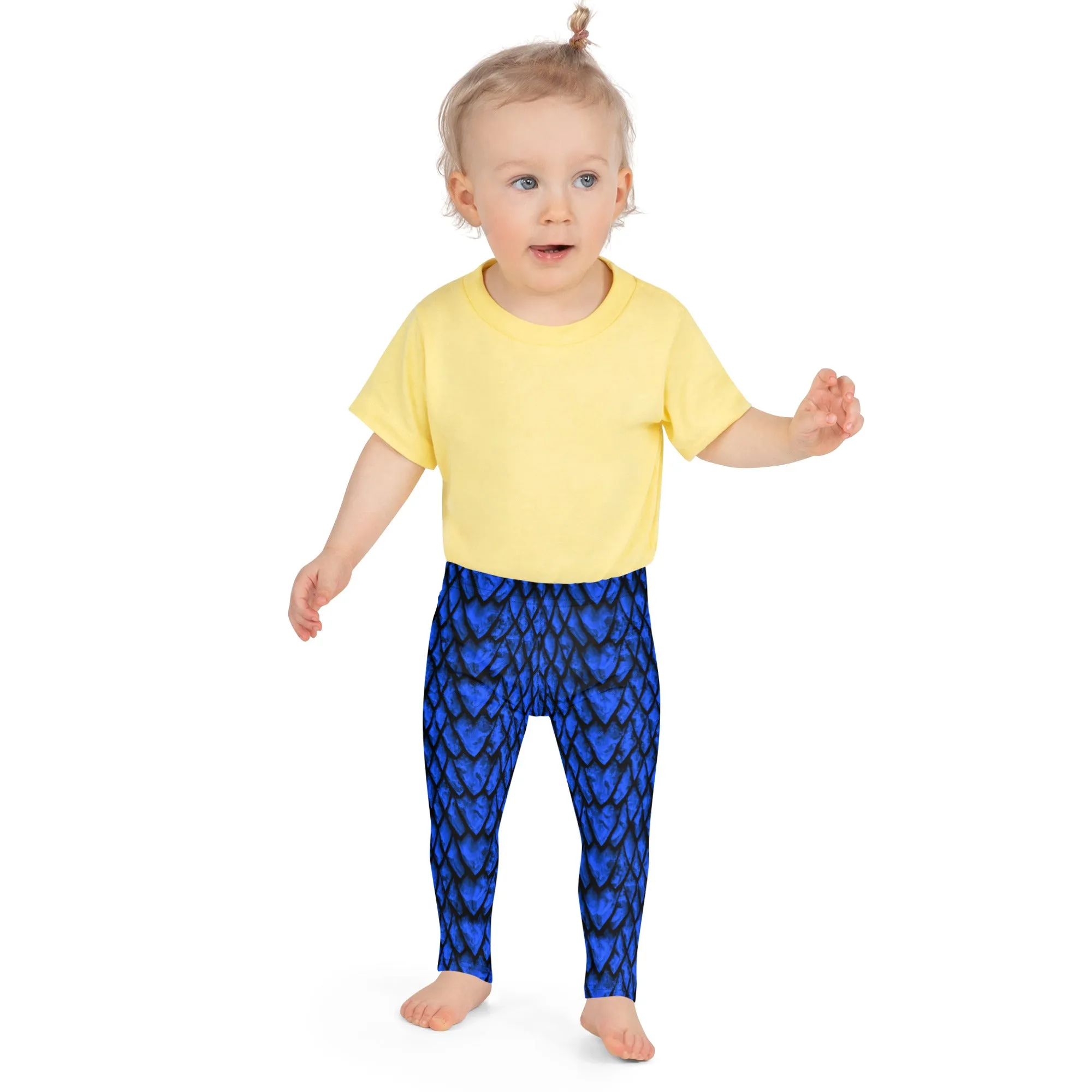 Sapphire Dragon Scale Kids' Leggings