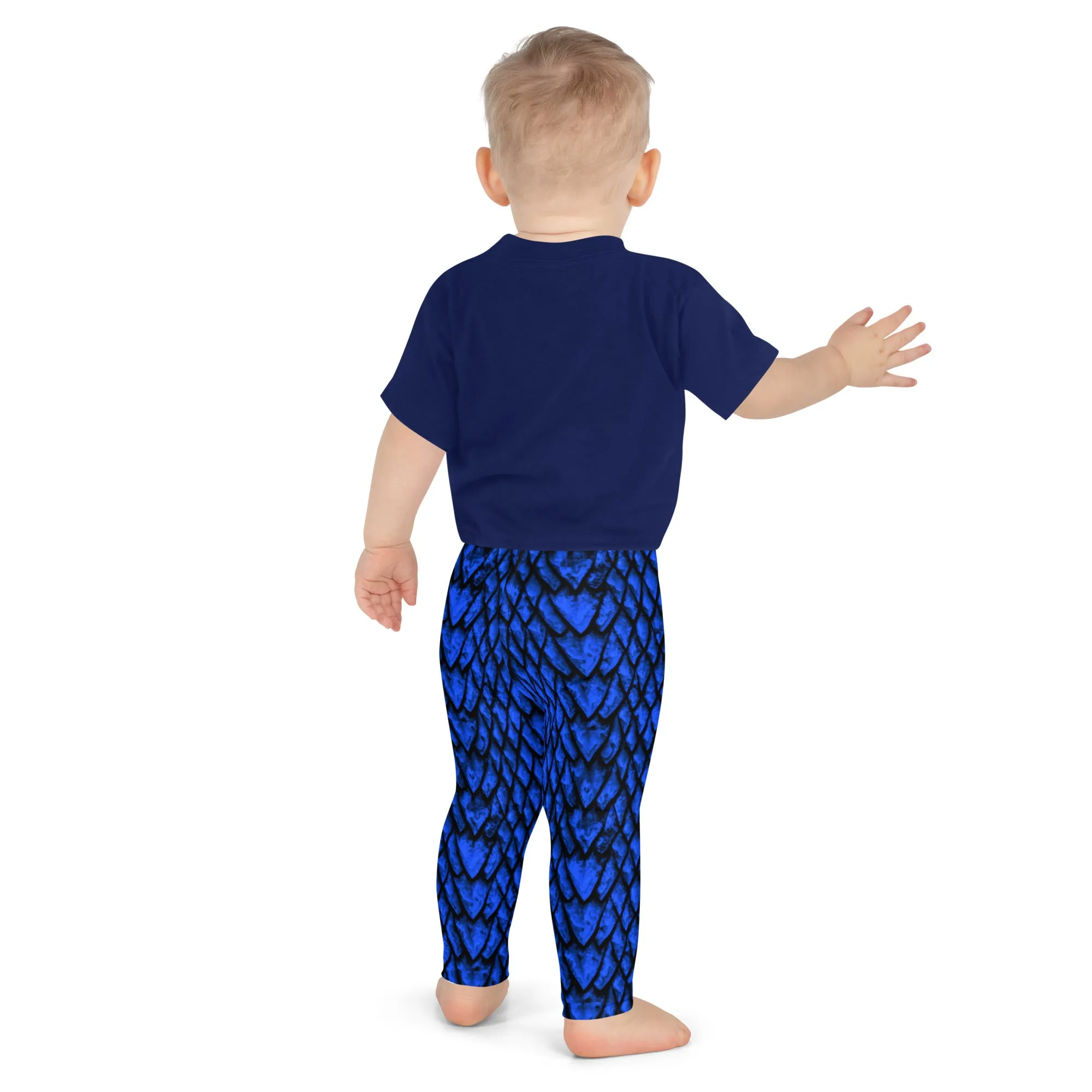 Sapphire Dragon Scale Kids' Leggings