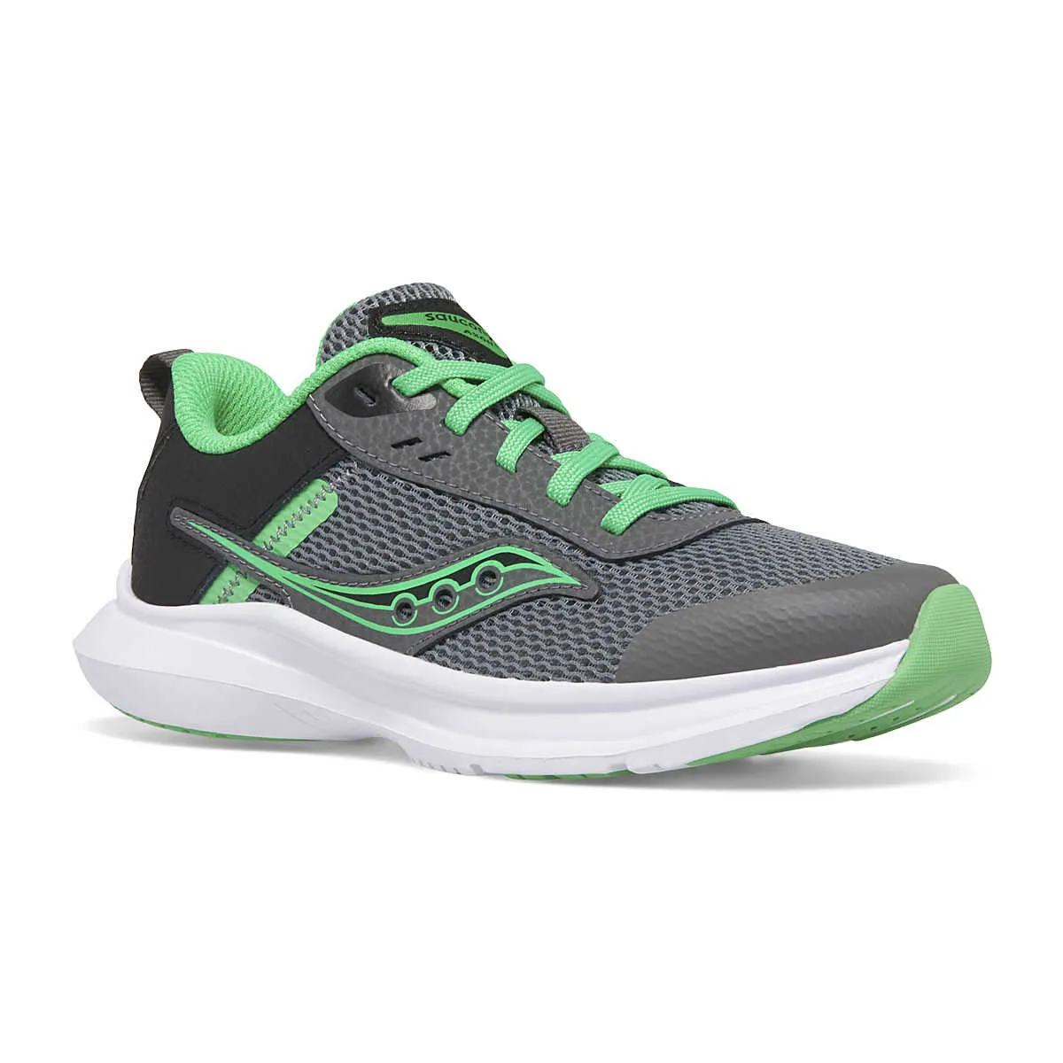 SAUCONY AXON 3 GREY/GREEN - KIDS