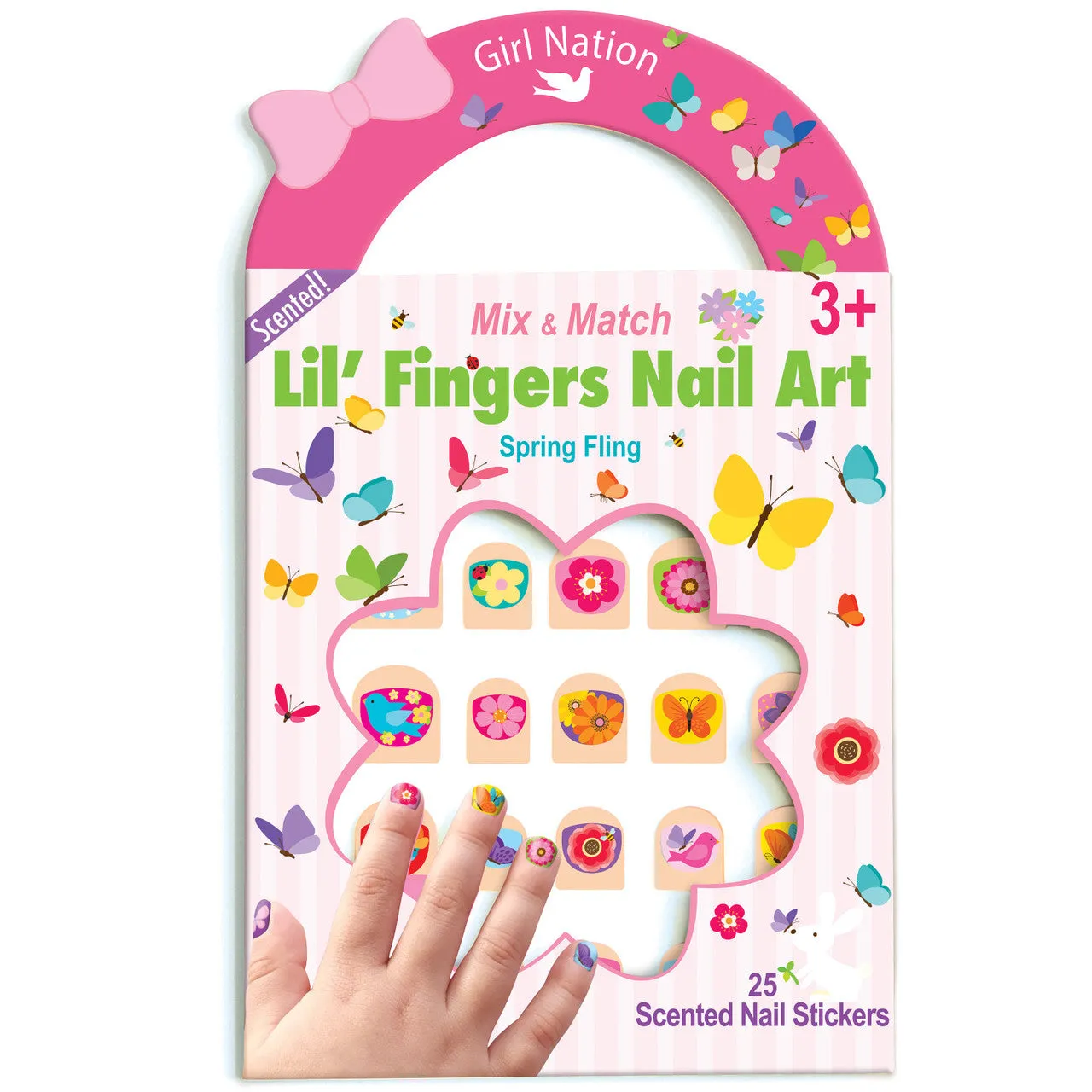 Spring Nail Stickers Set - 25 Scented Designs