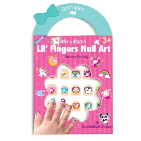 Unicorn Fantasy Nail Stickers - 25 Scented Designs