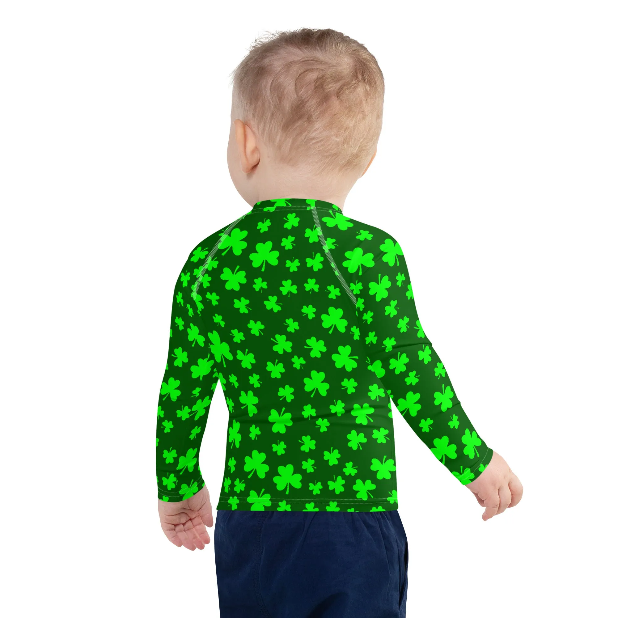 Shamrocks Print Kids' Rash Guard